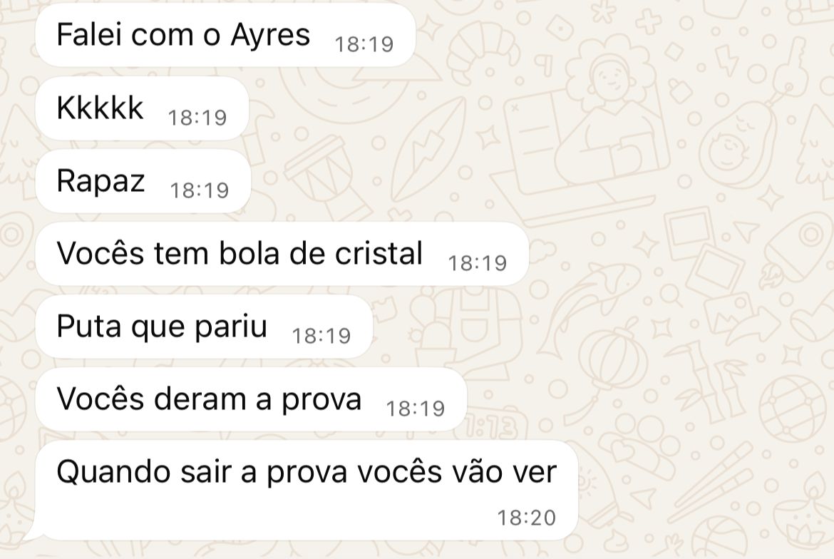 Depoimento - Vocês têm bola de cristal, vocês deram a prova